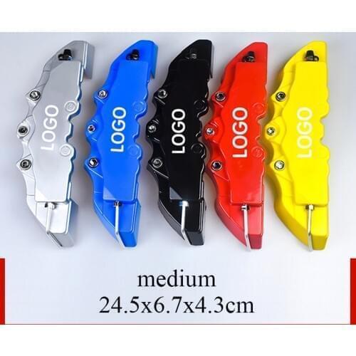 2Pcs ABS Brake Caliper Cover Medium Size Brake Disc Caliper Cover Decoration Car Styling For 16-17 Inch Wheel Car Accessories