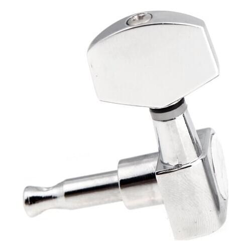 3L 3R Chrome Electric Acoustic Strings of mechanical Guitar Tuning Pegs Tuners Silver