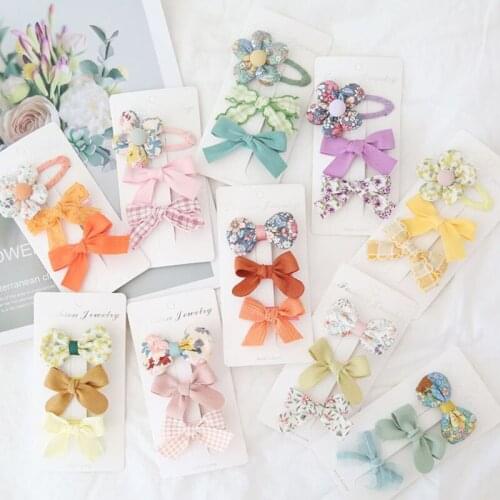 3Pcs/Set Princess Baby Girls Hair Clips Cute Flower Shape Kids Barrettes Headwear Toddler Baby Hair Accessories