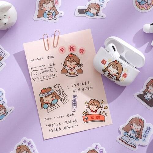 45sheets/set Sticker Set Girl Series Diy Cute Stickers Ins Style Scrapbooking School Suppliers Stationery Art Supplies