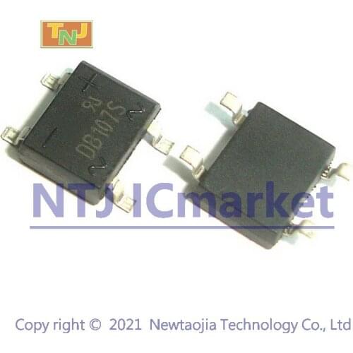 50 PCS DB107S SMD DB107 1000V 1A BRIDGE RECTIFIER