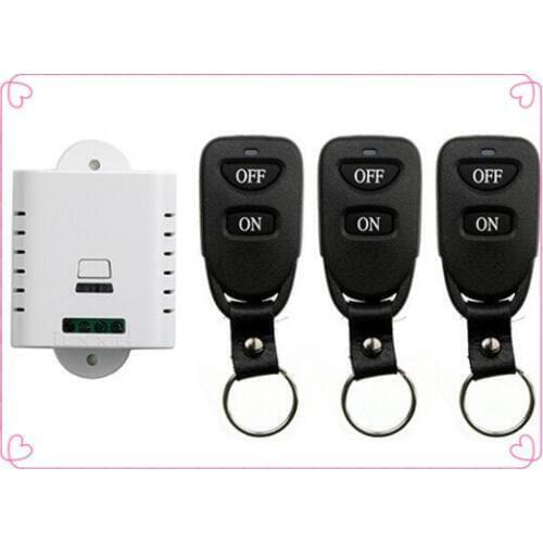 85V 110V 120V 220V 250V 10A 1CH Remote Control Light Switch Relay Output Radio Receiver Module and 3pcs Belt buckle Transmitter