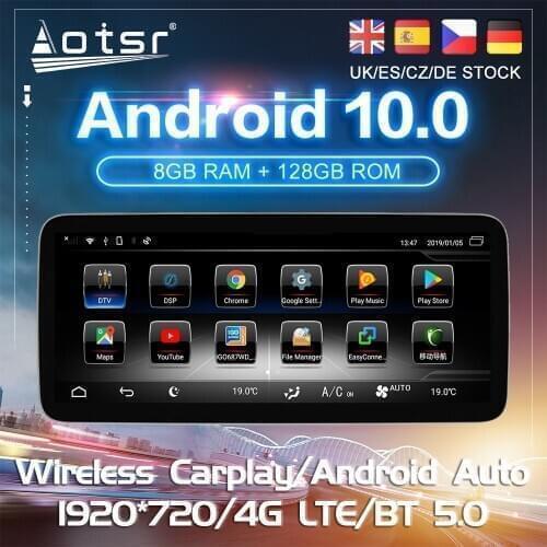 Android 10 For Mecerdes Benz C-W205 GLC-X253 2015-2018 Car DVD GPS Navigation Auto Radio Stereo Multimedia Player Touch Screen