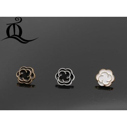 Free shipping, 5PCS gold diameter 12mm flowers Diamonds circle metal buttons, clothing accessories, shirt, coat brand buttons