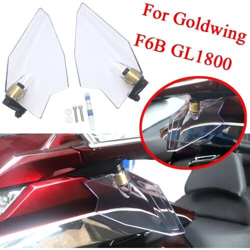 Dark Grey and Clear Upper Air Deflector Set For Honda Goldwing 1800 GL1800 F6B GL 1800 2018+up Motorcycle Accessories