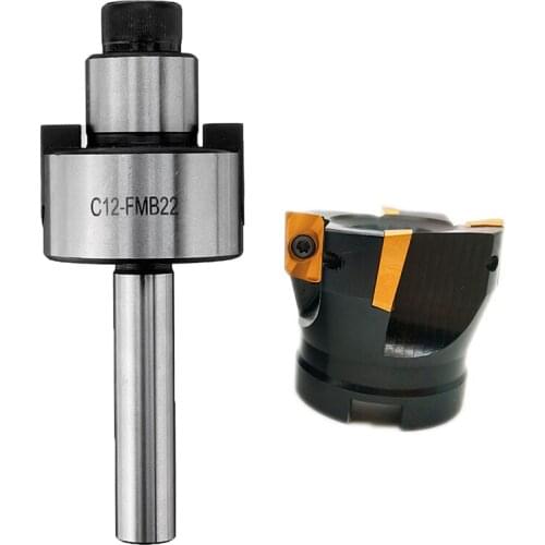 1set C12 FMB22 tool holder+400R 50mm cutter head Face Milling cutter Arbor shell end mill rod adaptor cnc machine milling tool
