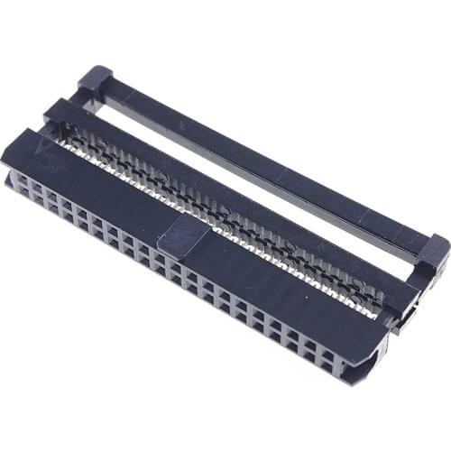 10 Pcs 0.079" 2.0 mm 40 Pin dual Row IDC Socket Female 2x20 P 40 position Rectangular connector Receptacle Ribbon Cable 28 AWG