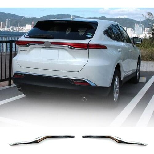 For Toyota Harrier Venza 2020 2021 Chrome Rear Trunk Lid Cover Trim Tailgate Strip Back Door Boot Garnish Accessories