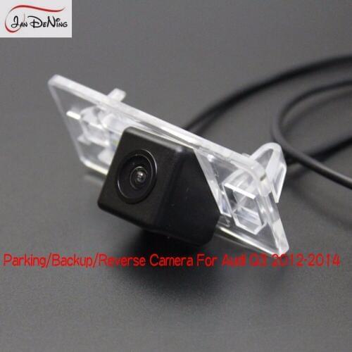JanDeNing HD CCD Car Rear View Parking/ CCD Reverse Camera/License Plate Light OEM Waterproof For Audi Q3 2012-2014
