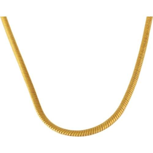 JINGTHAI Hot Sale Chain Round Gold Color For Women & Men High Quality Necklace Jewelry