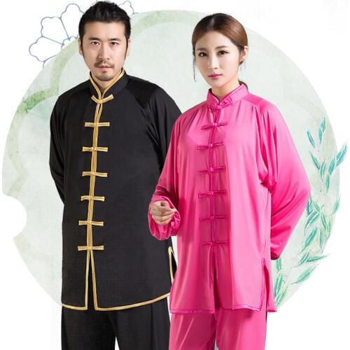 Tai Chi Suits Kung Fu Martial Arts Performance Uniforms Wushu Training Clothing For Women And Men 8 Colors