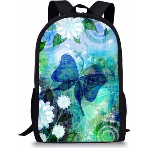 Colorful Princess Girls Butterfly School Bag Pretty Schoolbag for Junior Student Kids Good Quality Children Backpack