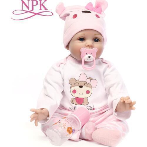 NPK 16" 40cm bebe realista reborn doll lifelike girl reborn babies silicone dolls toys for children xmas gift bonecas for kids