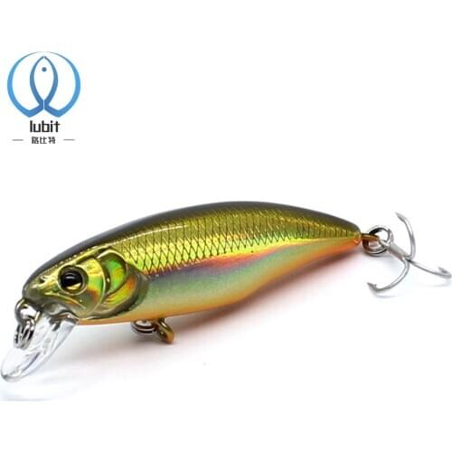 Lubit fishing 2020 Sinking Minnow Fishing Lure X-52 Acrobat 52mm 4.5g Artificial Hard Origin Hook Swimbait Lure for Bass Perch