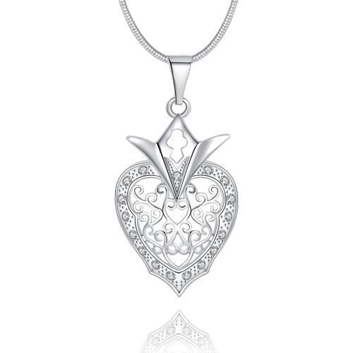 Wedding Party Fashion Jewelry Silver Plated Pendant Necklace For Women Handmade New Arrival Jewelry Gift