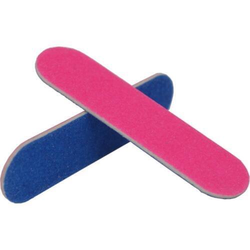 Wholesale 1000Pcs 100/240 Double Sided Grit Professional Nail Files Nail Buffer Buffing Slim Crescent Grit Nail Tools Nail File