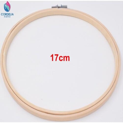 One pcs 17 cm vintage high quality natural bamboo embroider hoop as home patchwork accessories sewing tools for DIY needlework