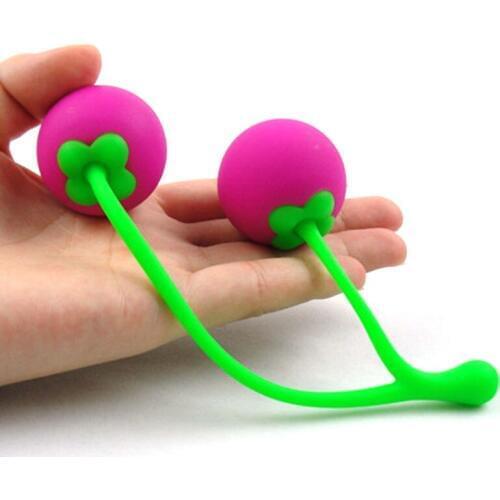 Silicone Female Smart Ball Cherry Kegel Ball Vaginal Tight Exercise Smart Shrink Vagina Balls Sex Toys For Women Masturbation