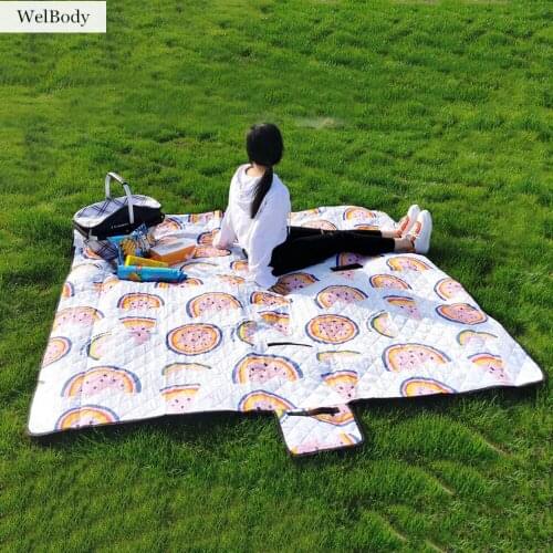 200 x 200CM Outdoor Foldable Waterproof Picnic Mat Fashion Pad Breathable Soft Portable Camping Travel Beach Blanket