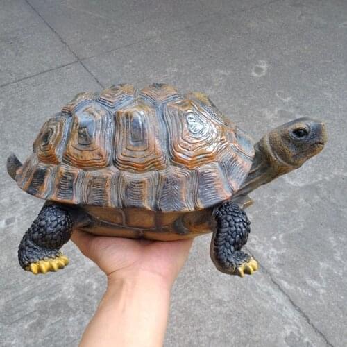 RESIN SIMULATION TURTLE TORTOISE ANIMAL ORNAMENTS GARDEN GARDEN POOL GARDEN DECORATION HOME FURNISHINGS (A313)
