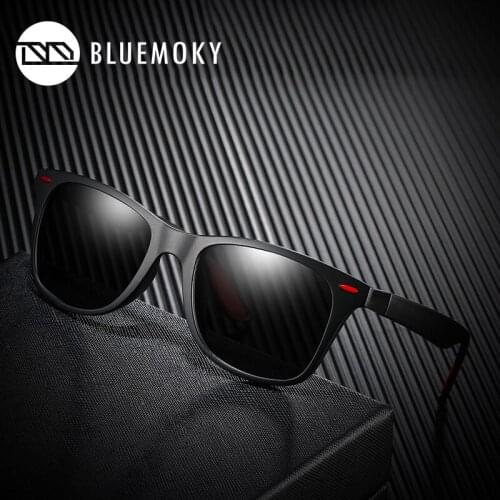 BLUEMOKY Brand Design Polarized Sunglasses Men Women Driving Shades Vintage Spuare Mirror Polaroid UV400 Sun Glasses Oculos