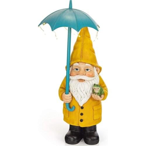 Solar LED Lamp Doll Warm Lovely Dwarf Indoor Outdoor Garden Home Decoration Traditional Handmade Holiday Gifts