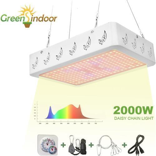 LED Lights For Indoor Growing 2000W 1000W Grow Led Light Daisy Chain Phyto Lamp For Plant Grow Tent Flowers Lamps Veg Hydroponic