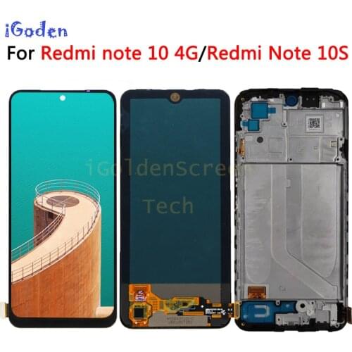 Original for Xiaomi Redmi Note 10 Pro LCD With Touch Screen Digitizer For Redmi Note10 lcd M2101K7AI, M2101K7AG LCD Display
