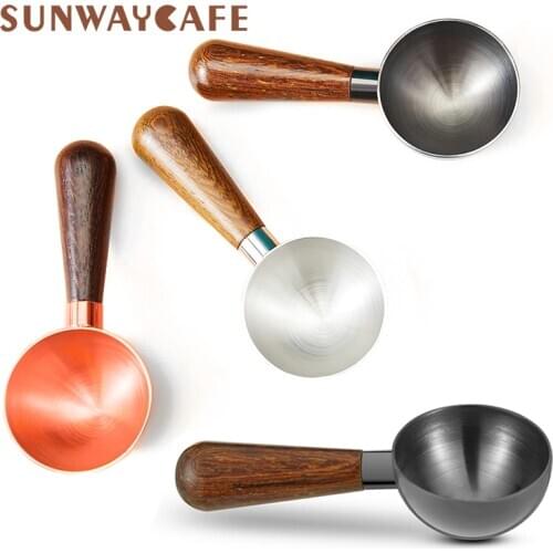 1Pcs Natural Wood Coffee beans Spoons Scoop For Coffee Tea Small Sugar Salt Flatware Wood Spoons Tools Kitchen Supplies