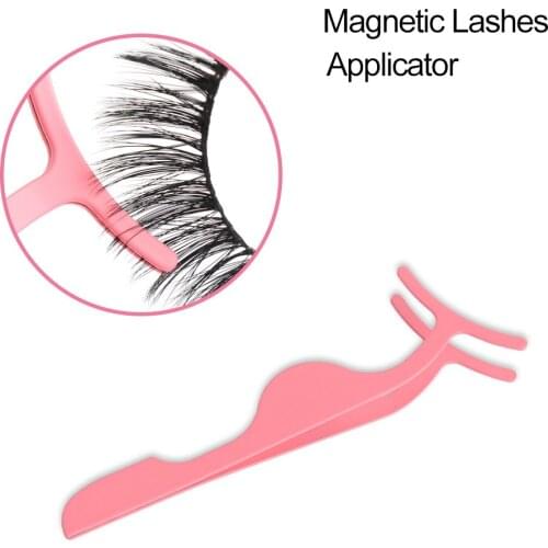 1PC Stainless Steel Wider Clip Magnetic Lashes Applicator Eyelashes Tweezers Lashes Extension Tool Auxiliary Makeup Accessories