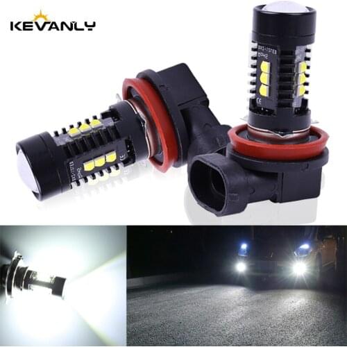 2PCS 9005 HB3 9006 LED HB4 H8 H11 H4 H7 LED 3030 Chips 12 smd Fog Lights Bulb Car Driving Light Foglamps CANBUS