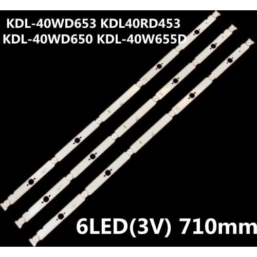 3pcs/set LED Backlight Strip For SONY KDL-40WD653 KDL40RD453 KDL-40WD650 KDL-40W655D SAMSUNG_2015SONY_TPZ40_FCOM_A06 LSY400HN01