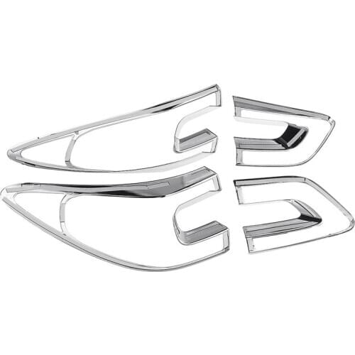 4Pcs Car Tail Light Cover Trim Frame Abs Chrome Decoration For Renault Kadjar 2015 2016 2017 2018 Styling Accessories