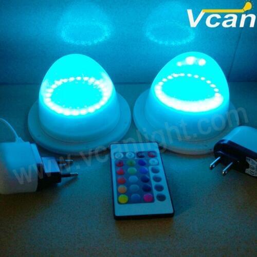 6PCS FAST Free Shipping 100% waterproof rgb 16 colors change battery powered led rope light with remote control