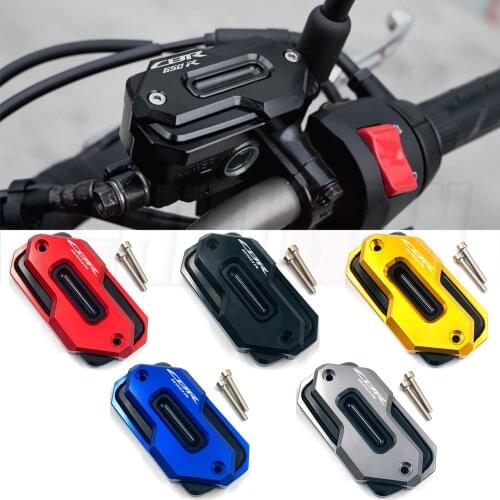 Motorcycle Accessories CNC Front Brake Fluid Reservoir Cover Cap Decorative Guard Fit For HONDA CBR650R CBR650 R 2019 2020 2021