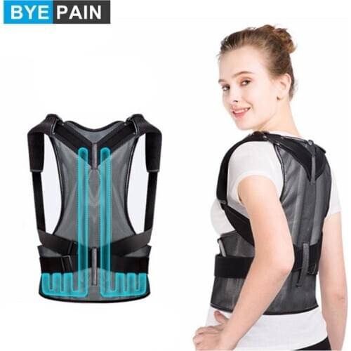 BYEPAIN Everyday Medical Inflatable Back Lumbar Support Brace Shoulder Brace Posture Corrector For Women Men Senior Elderly