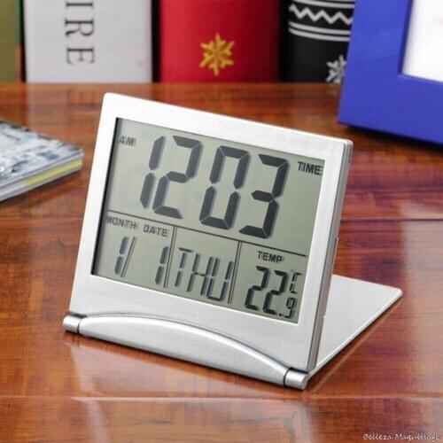 LCD Electronic Digital Temperature Clock Humidity Meter Thermometer Hygrometer Indoor Outdoor Weather Station Clock
