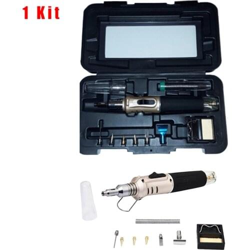 Gas Soldering Iron Professional Butane Welding Kit Torch Heat Welder Tool