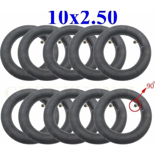 High-quality10 Inch 10x2.50 Inner Tube with bent valve 90Degree Inner tube for Electric Scooter Balancing CarStroller Pram Parts