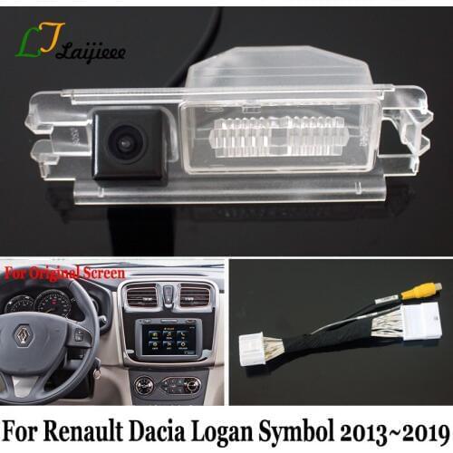 Rearview Camera For Renault Dacia Logan II Symbol III 2013~2019 / 24Pin Adapter Cable To Original Car Screen Car Parking Camera