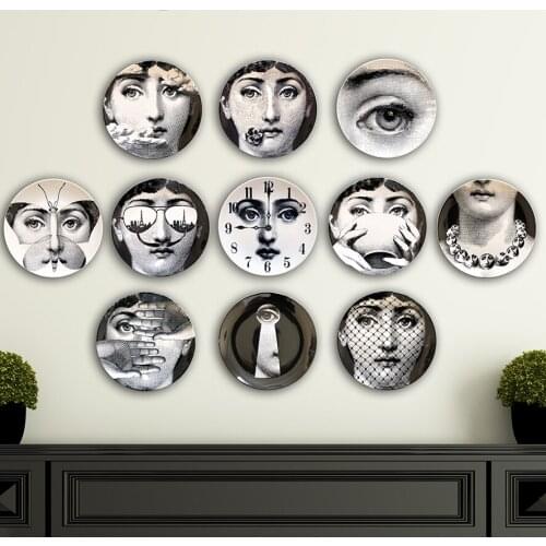 Ceramic Plate Wall Painting Dish Artistic Craft home Decoration Creative Wall Hanging Decorative 8 Inch
