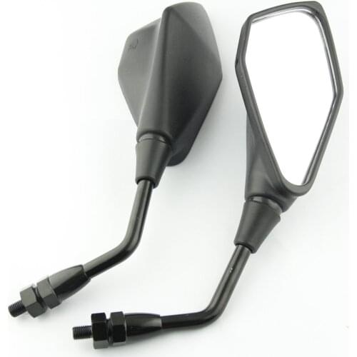 Motorcycle Rearview Mirror 10mm Black Side Mirrors For Kawasaki Z900 Z650 ER650 ER-6N Motorcycles Mirror