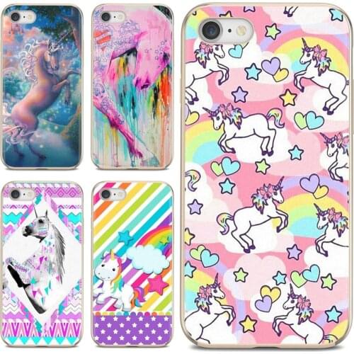 Soft Cover Pastel Rainbow Pink Horse Puke Unicorn For Samsung Galaxy J1 J2 J3 J4 J5 J6 J7 J8 Plus 2018 Prime 2015 2016 2017 EU