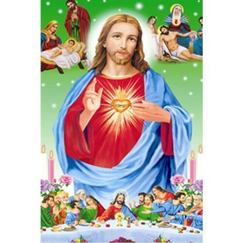 New 5D Diy Diamond Painting Cross Stitch Jesus Man Christian Series Diamond Embroidery Full Drill The Last Supper God Picture