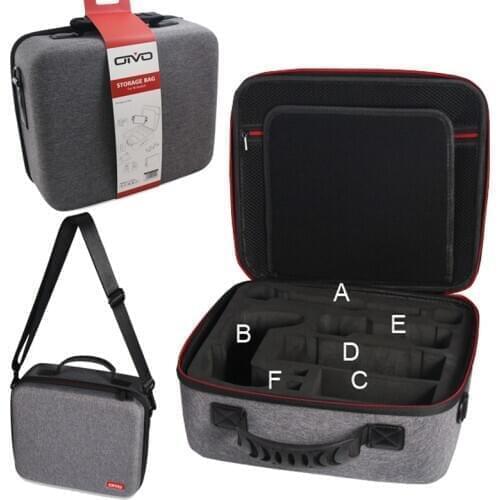 Grey Color EVA Multifunction Hard Shoulder Bag Case For Nintend Switch NS Console Storage Travel Bag Protective Cover Case