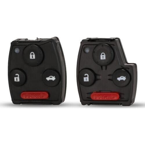 Kutery 4 Buttons Replacement Remote Car Key Pad Shell Case Fob For Honda Accord Sedan Civic CRV Pilot