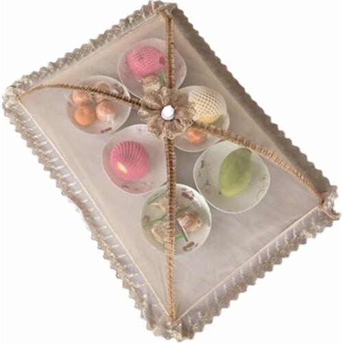 Anti Fly Easy Clean Washable Umbrella Style Mesh Screen Camping Home Kitchen BBQ Picnic Collapsible Large Food Cover Reusable