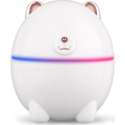220ML Cute Bear Air Humidifier Fresher USB Charging Aroma Essential Oil Diffuser