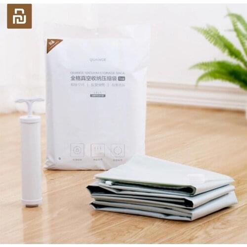 Youpin Quange Home Vacuum Bag for Clothes Storage Bag With Valve Transparent Border Foldable Compressed Saving Space Bags