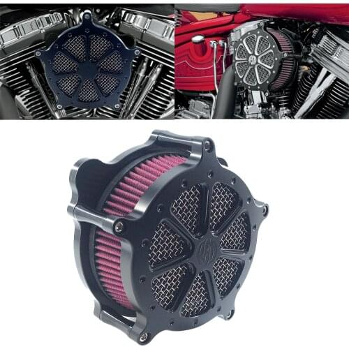 RSD Speed 7 Venturi Air Cleaner Matte Black Intake Filter For Harley XL Sportster 2004-Up Dyna FXDLS Softail FatBoy Touring FLHR